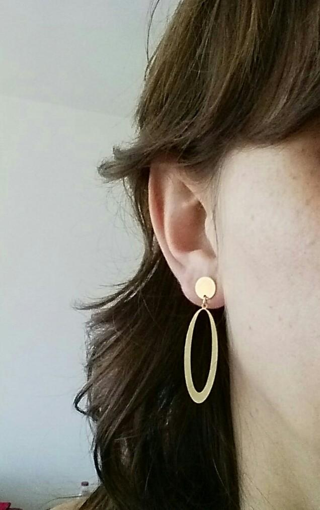 עגילים צמודים | עגילי אליפסה