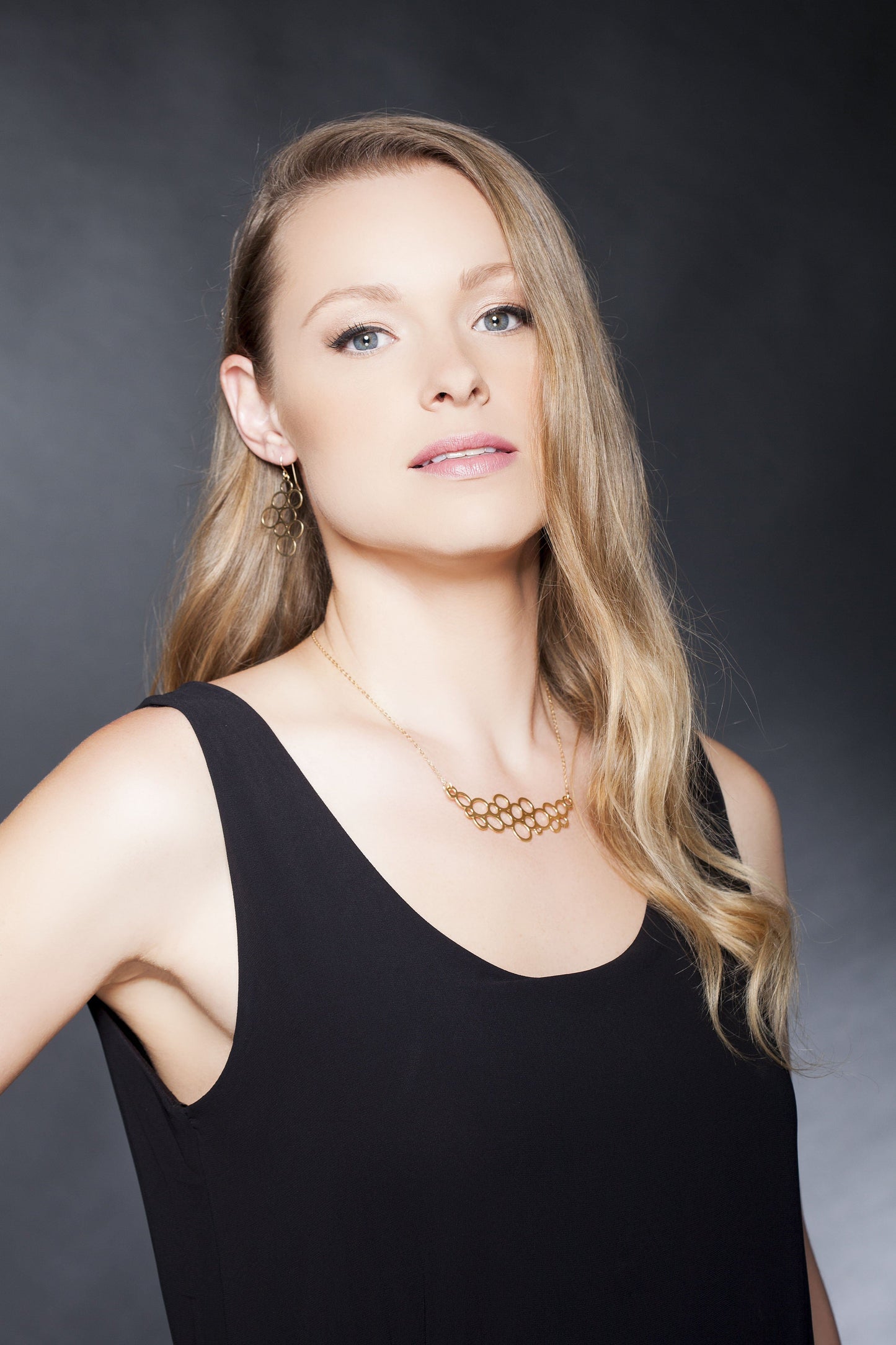 סט תכשיטים מזהב | סט בועות