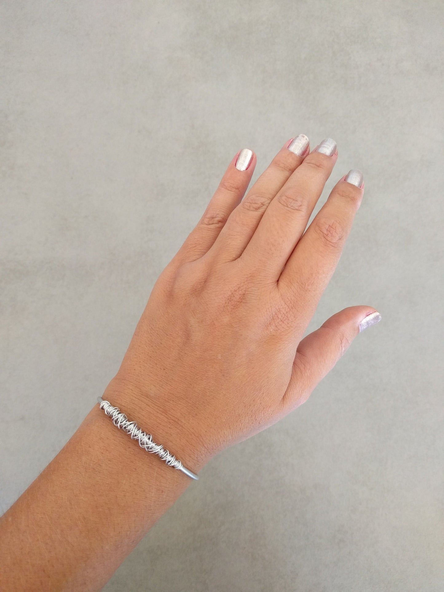 צמיד כסף עדין | צמיד ספירלה דק