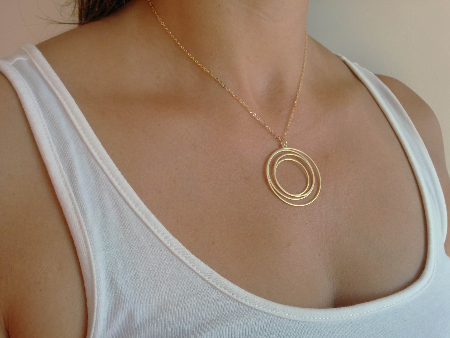 סט תכשיטים מזהב | סט עיגול