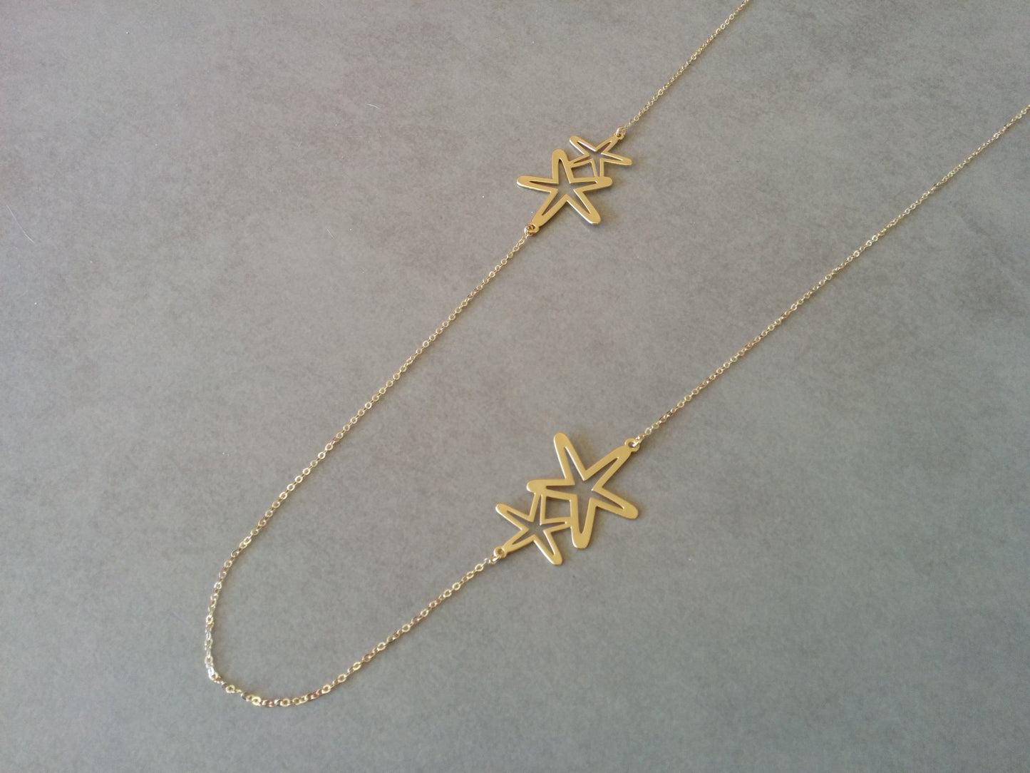 שרשרת ארוכה מזהב | כוכבי ים