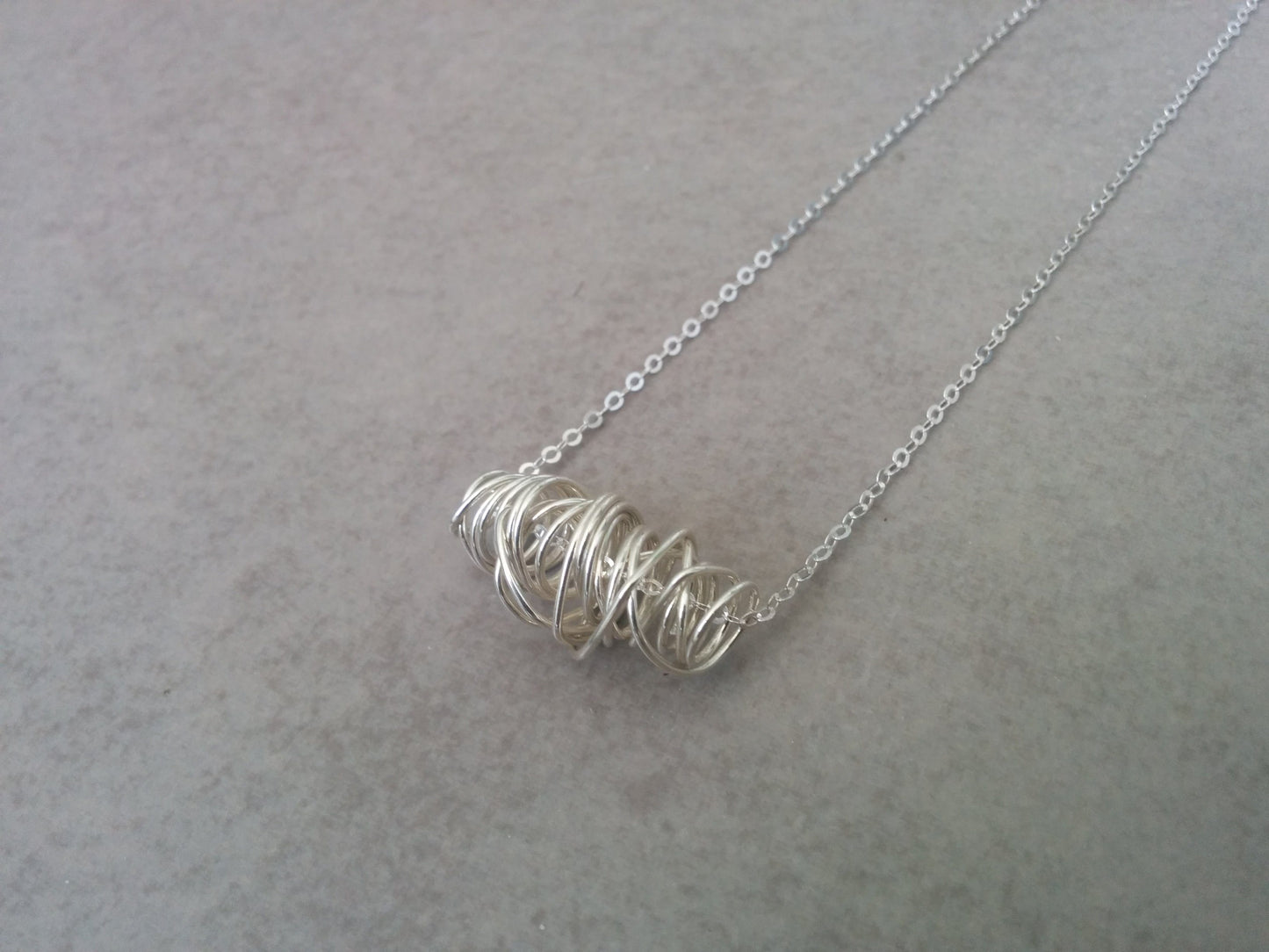 שרשרת כסף | תליון ספירלה קטן