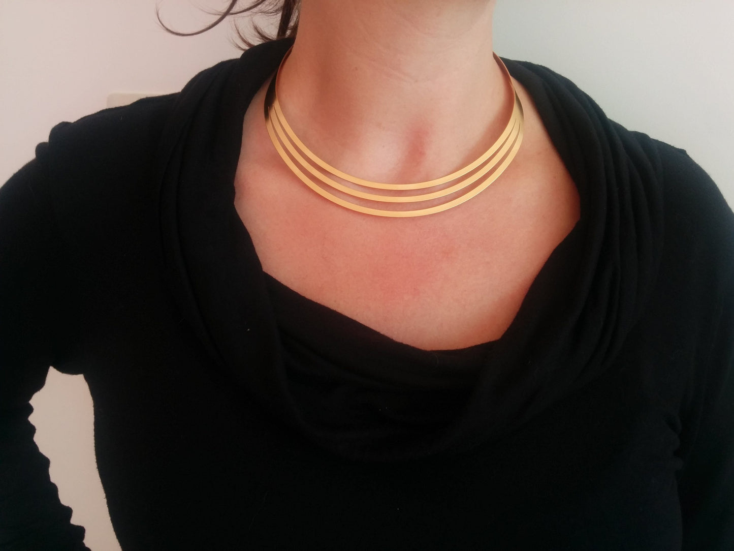 סט תכשיטים מזהב | סט 3 פסים