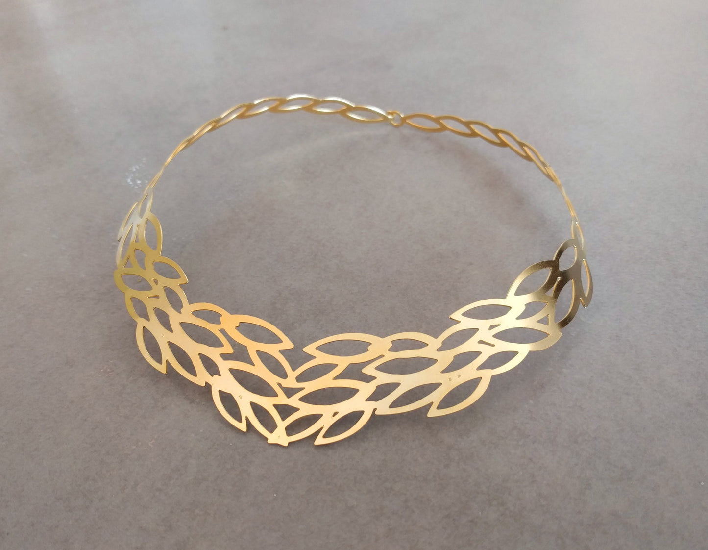 סט תכשיטים לחתונה | ענק ועגילים בסגנון יווני