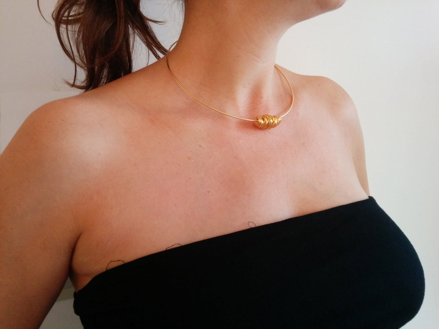 שרשרת קולר כסף | תליון ספירלה