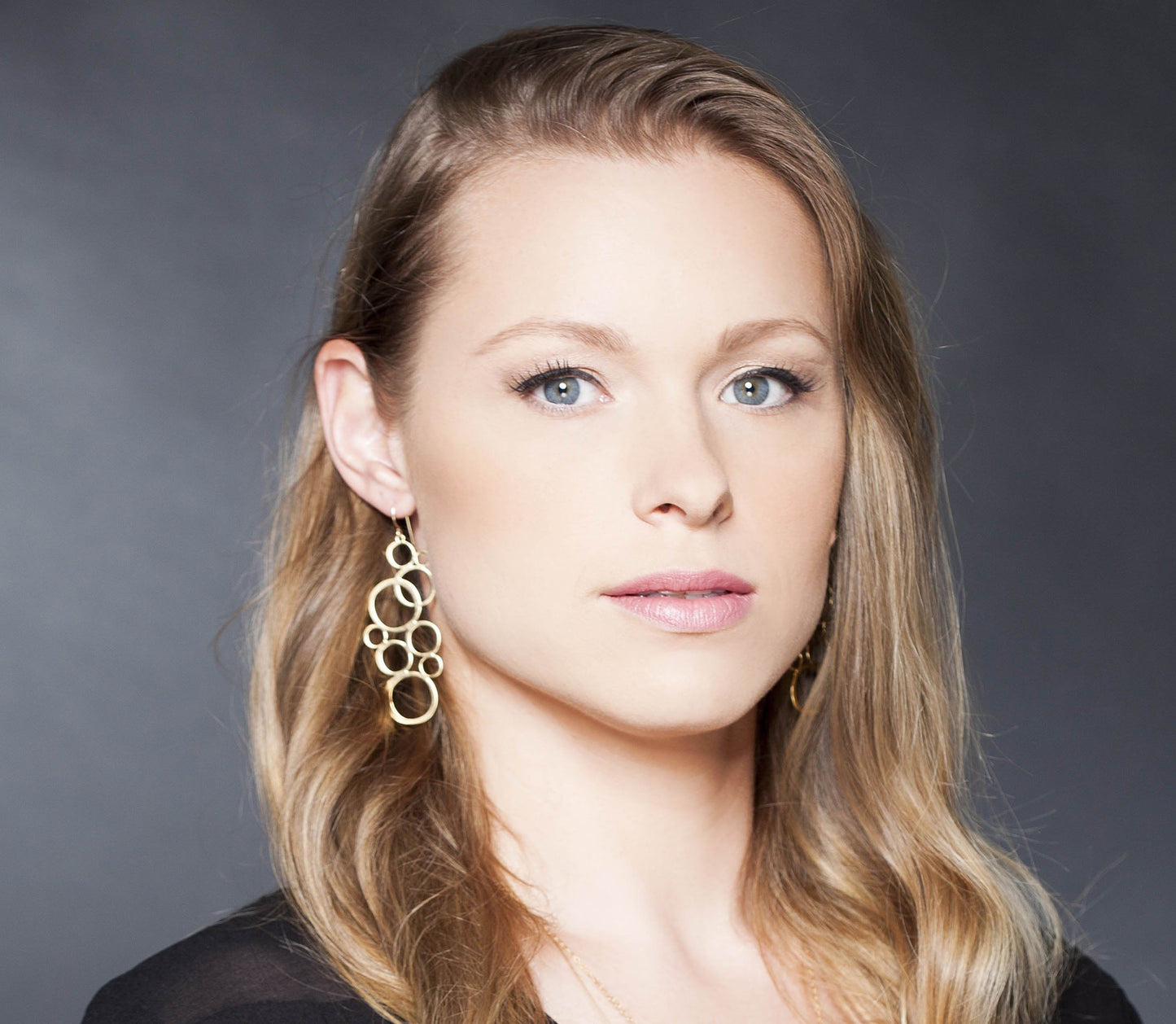 עגילים ארוכים מזהב | עגילי בועות