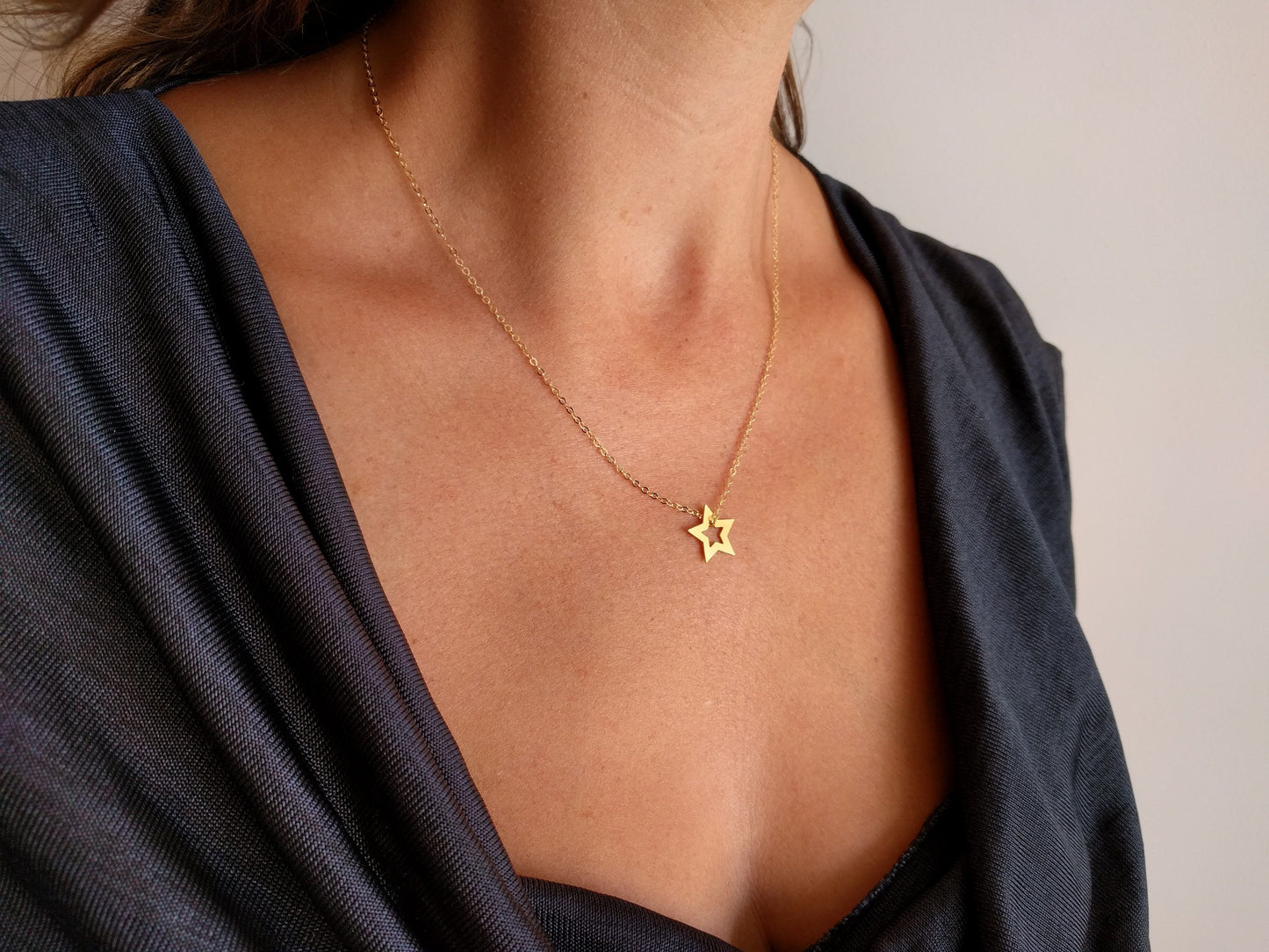 סט תכשיטים מזהב | תכשיט כוכבים לנערה